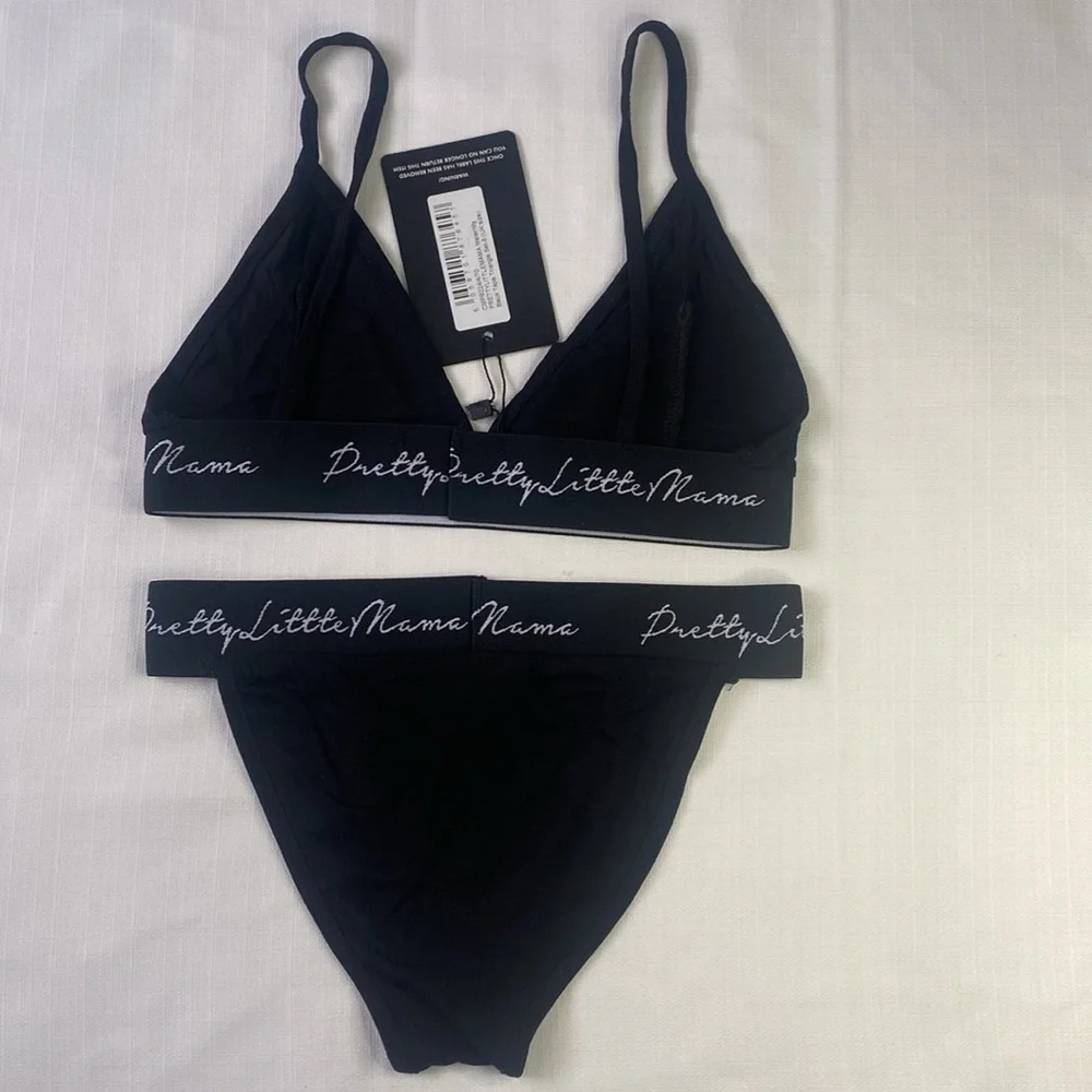 PrettyLittle MAMA Maternity Black Tape Triangle Set - Picture 4 of 11